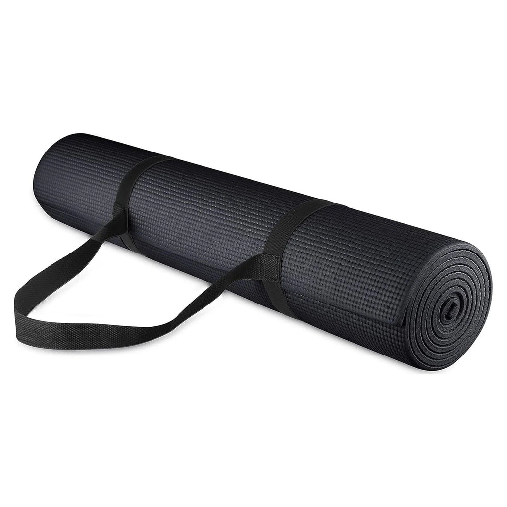 Fitvids 1/4” High Density Thick Non Slip Workout Yoga Mat&Carry Strap(Open Box)
